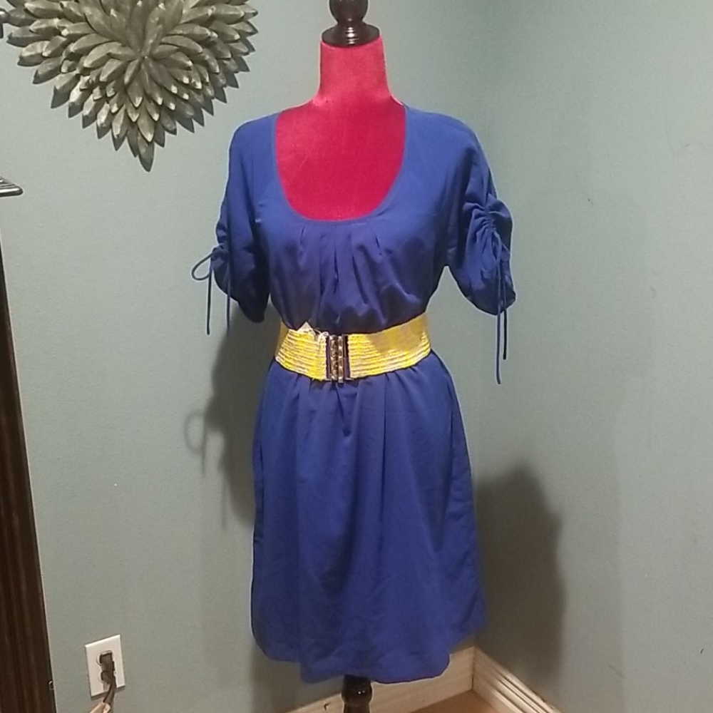 Daisy Fuentes royal blue dress
